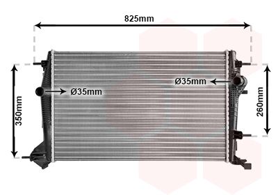 VAN WEZEL Radiators, Motora dzesēšanas sistēma 43002414